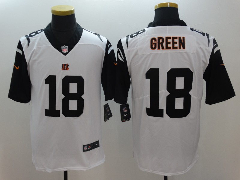 Men's Cincinnati Bengals A.J. Green #18 White Jersey Men's Cincinnati Bengals A.J. Green #18 White Jersey